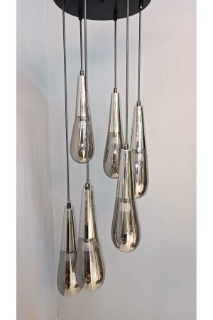 MNZ-6-Piece Globe Bullet Glass Pendant Lamp زندلة زم00207 - ZM AYDINLATMA