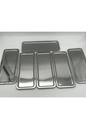 MNZ-6-Piece فولاذ المقاوم للصدأ الشاي، القهوة والفطور صندوقا عرض، منظمة الحمام، صندوقا ووسادة الهدايا ستة - Fiyakalı Ürünler