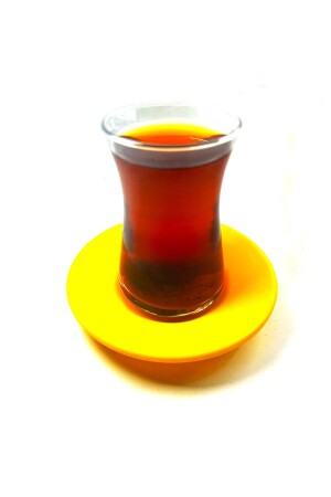 MNZ-6-PIECE YELLOW MATTE MELAMINE TEA PLATE - Gastromarka