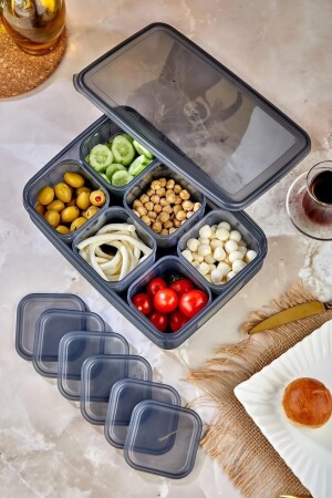 MNZ-7 قطعة مضادة للتسرب مخزن الخزانة وجبة الإفطار وجبات خفيفة وعاء الوقود مجموعة - مجموعة اللوتس - Bramble Life