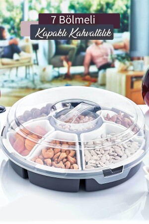 MNZ-7 قسم متعدد الأغراض البلاستيكية الإفطار والوجبات الخفيفة مجموعة من اللون الرمادي GM00207 - GRİMOR Life