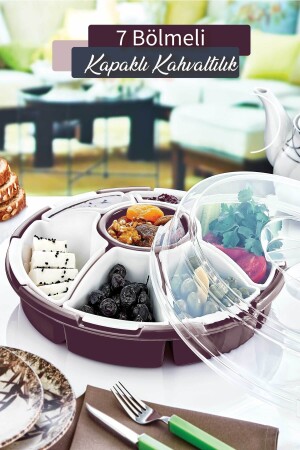 MNZ-7 قسم متعدد الأغراض البلاستيكية الإفطار والوجبات الخفيفة مجموعة البوم لون GM00207 - GRİMOR Life