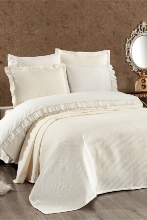 MNZ-7 قطعة قطن بيك مغطاة ومغطاة بالطلاء المزدوج المغطاة بالطلاء المكملة كريم (مع هدية مفاجأة) LVNHMNEV - Luvana Home