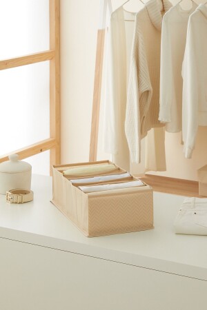 MNZ-7 مكونات بيج هيرنجبون خزانة الدرج الداخلي أوكورديون نوع طلاء المنظمات الملتوية - Ocean Home Textile