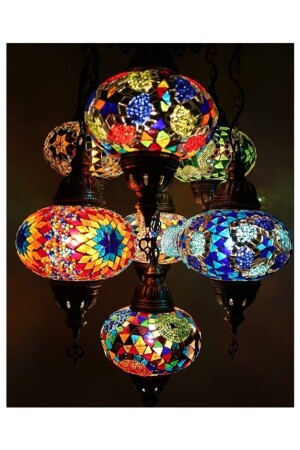 MNZ-7- Piece مصباح معلق مصباح مصباح بوهيمية حقيقية DEZ7LİAVİZE - DezHome