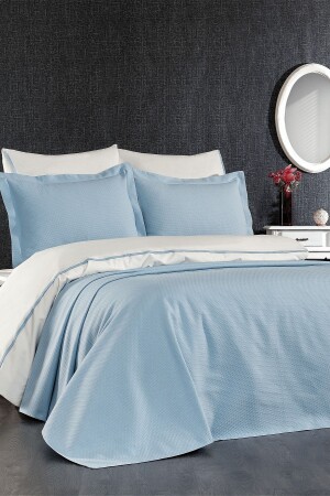 MNZ-7 Piece Pique Bedspread Mimosa غطاء غطاء ملابس ملابس ملابس ملابس ملابس ملابس ملابس ملابس ملابس ملابس ملابس ملابس ملابس ملابس مل - Minelya Home Collection