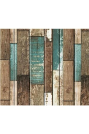MNZ-70x35cm(0-24م2)مكتب محلة محلات التجارة الغليان الذاتي الخشب الأزرق نمط ورق جدار لوحات Nw140 - Renkli Duvarlar