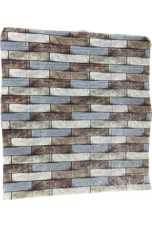 MNZ-70x38cm(0-26M2)مكتب محلة محلة التشغيل الذاتي اللاصق بورغوندي الرمادي الحجر نمط ورق جدار للوحة Nw139 - Renkli Duvarlar