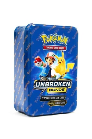 MNZ-72pcs 24 ملصق لعب البطاقات الصندوق الكرتون الشمس القمر العلاقات غير المكسورة 94215 - Pokemon