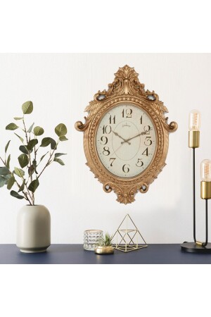 MNZ-731-ساعة جدارية كلاسيكية - ذهب - 54x73 سم Fma07232 HOME12470 - Galaxy