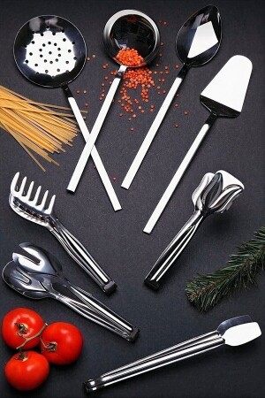 MNZ-8 قطع فولاذ المقاوم للصدأ الخدمة الحلوى المعدة الشواء سلطة المعكرونة العشوائية اللحم الخضراء العشوائية الخدم - Ersamica