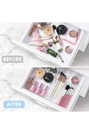 MNZ-8 قطعة صافي الدرج الأكريليك، مكتب، خزانة، منظمة الماكياج tyt-009 - BOZHOUSE