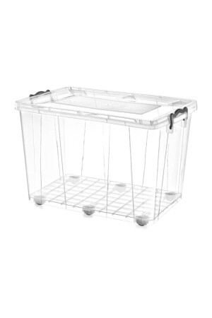 MNZ-80 لترات، صندوق تخزين مع عجلات - PlastArt