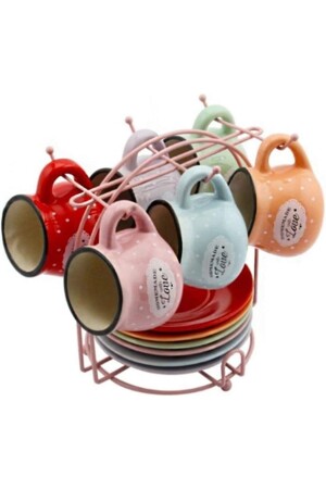 MNZ-81007 مجموعة من 6 كوبات مع موقف - Perotti