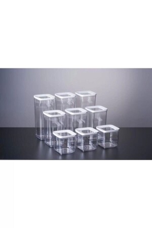 مجموعة حاويات تخزين MNZ-9 1700ml 1200ml 900ml 5686325363 - Vip Ahmet