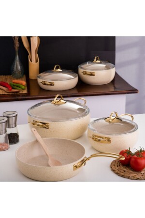 MNZ-9 قطعة كريم كاسيرول بوت مجموعة - Evren