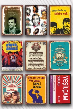 MNZ-9 قطعة يشيليشام موضوعة لوحات خشبية مجموعة - Hediyeniburadabul