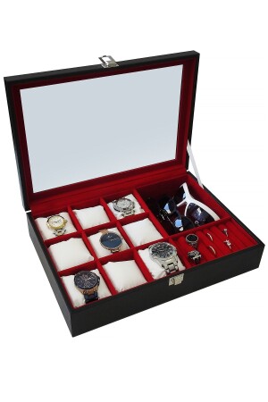 MNZ-9 Lu العيونات الزجاجية من الجلد الخشبية وعلبة المجوهرات St9-25 ehy-st9-25 - Chavin