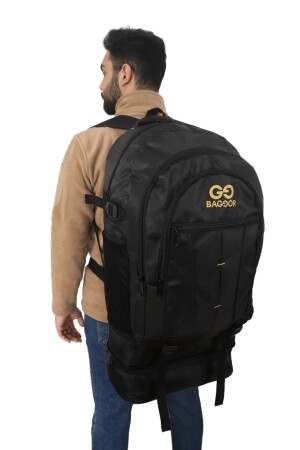 MNZ-90 لتر Bellows سوداء عبارة عن حميبة ظهر متعددة المكونات الكمبيوتر المحمولة المكونة من المكونات الكامبرة السفر-التسلق - Baggor