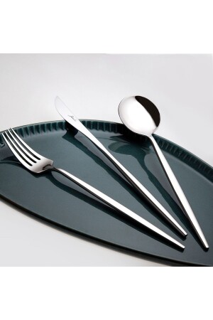 MNZ-9000 84 قطعة 12 شخصية فرقة ملعقة السكين مجموعة 500 صندوق 01. 01. 5907 - Jumbo