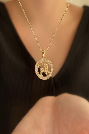 MNZ-925 كيرا 2.7 جرام علامة الأصل الأسد الذهبية العنق HKLY129 - Ziu