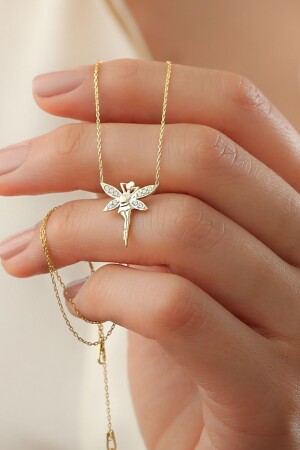 MNZ-925 سبرينغ فولدر ذهبية جنيات فتاة العنق 688034 - SILVANO