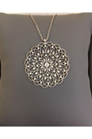 MNZ-925 سلندرينغ فليبرنج سلاسل زيركون حجر زهرة الحياة قلادة Bilsen122 - Bilsen Store