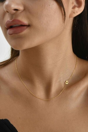 MNZ-925 حرف فضي سمالي D قلادة عنق العنق MNMSKL2045 - Minamis Silver