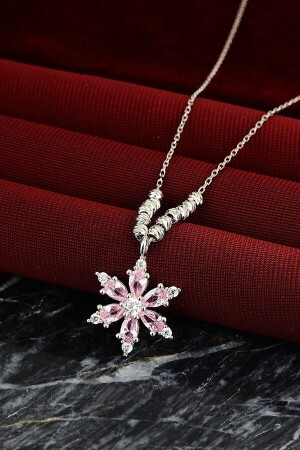 MNZ-925 سلسلة فضية سمالية دوريكا كرة الوردية الحجر اللوتوس كاميليا زهرة العنق DDD-999-1670241832 - KAR DİAMOND