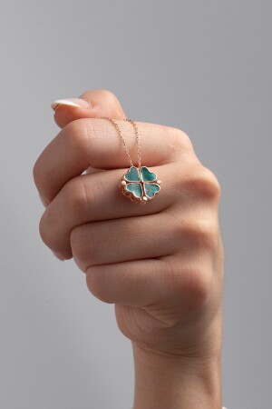 MNZ-925 سبرينغ الفضة المغناطيس المنقلبة الخضراء الميكروكلوفة الخليجية العنق Essakly641 - ESSARE