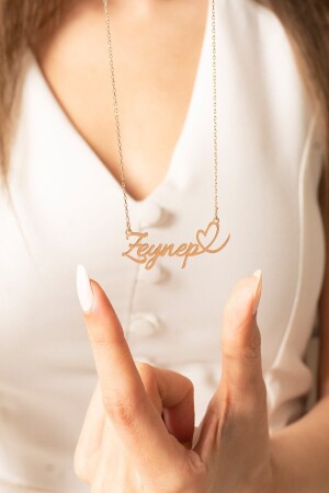 MNZ-925 قلب فضي سدرلينج اسم مفصل قلادة GMSKLYV0ISM00 - Violansia