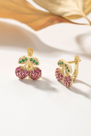 MNZ-925 أرنقات الكرز للأطفال من الفضة النقدية - Else Silver