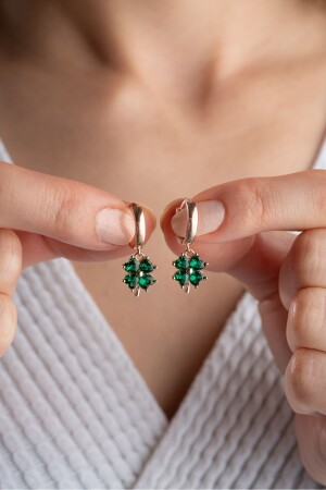 MNZ-925 أرنق الفضة الخضراء - Silvano Jewelry