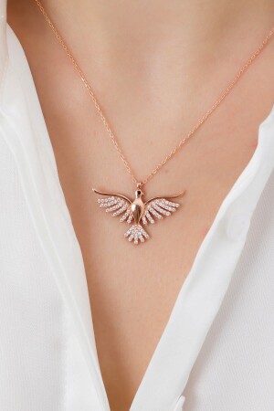 MNZ-925 سدرلينغ فولند الفضة الزمرة فينيكس الفضة عنق النساء (مصنوعة بشكل خاص) HF2047 - ADA LİFE GÜMÜŞ