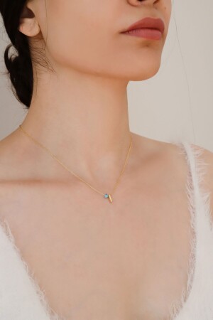 MNZ-925 سبرينغ فولاذي امرأة رقبة فضية مع ثلاثية الأبعاد حرف I مع العيون MNMSI01 - Minamis Silver