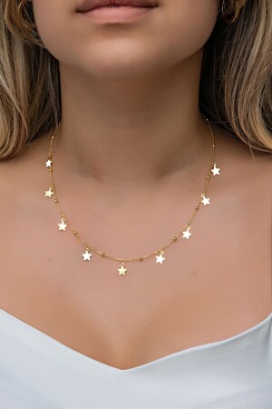 MNZ-925 سدرلينغ فولدرغولد صغيرا كرة النجمة الحظية العنق NRZ998875 - NEREZE