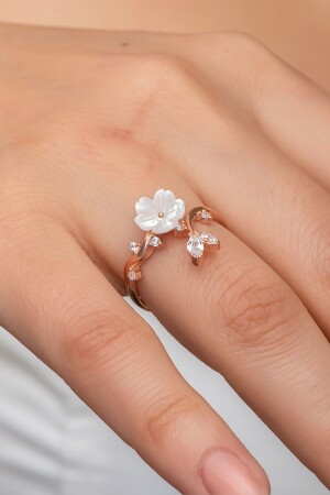 MNZ-925 الفضة النقدية القابلة للتعديل حلقة زهرة مغنوليا المتنفعة NRZ998965 - NEREZE