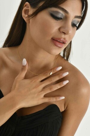 MNZ-925 حرف الفضة الفضائية S حزمة عنق الرقبة للنساء MNMSKL2036 - Minamis Silver