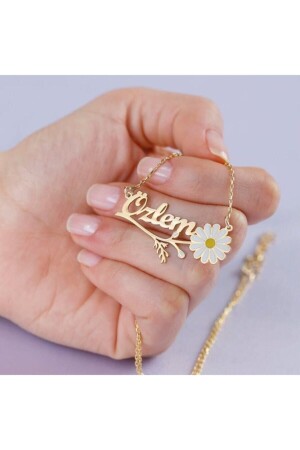 MNZ-925 سبرينغ الفضة باسم ديزي رقبة SRT121771L - Sorti Takı