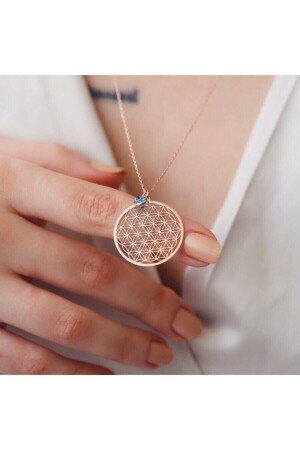 MNZ-925 زهرة فضية سمالية من الحياة عيون النساء العنق الفضي T102000 - Minamis Silver