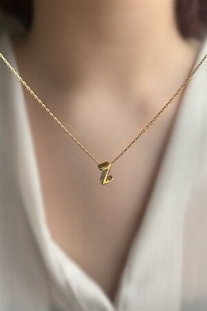 MNZ-925 الفضة النقدية ثلاثية الأبعاد حرف Z عنق طول 42 سم AZR126 - Ziu