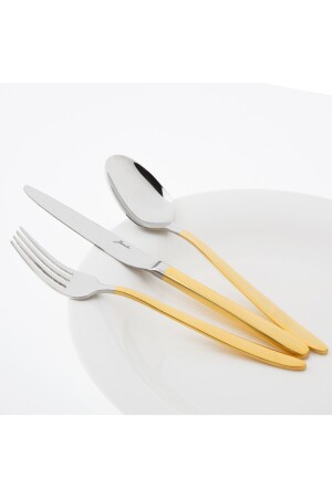 MNZ-9400 84 قطعة طعام ذهبية مجموعة 12 شخص 500 01. 01. 6069 - Jumbo