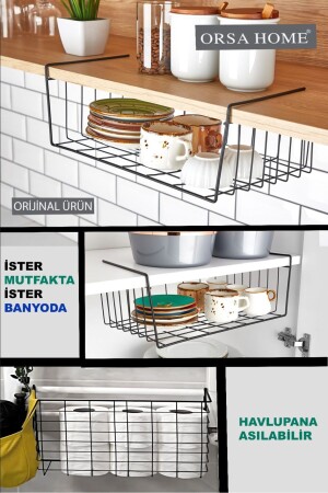 MNZ-942 رف الكنجورو مات أسود - Orsa Home