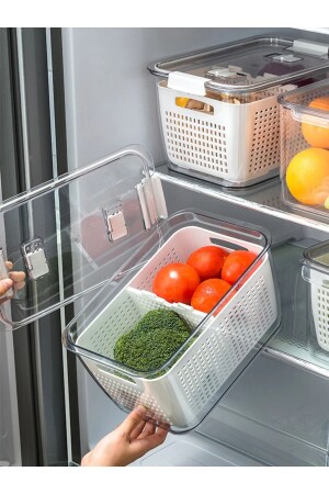 MNZ-9lt منظمة مع المضخة، منظمة الثلاجة ومحفظة المنتجات الطازجة SK102 - Lossa