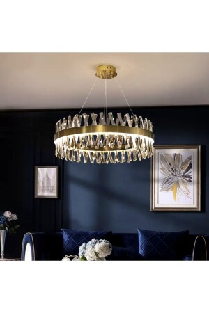 MNZ-A++ فخمة عصرية كريستال الحجر مصباح معلق طاقة أدى الشنادل خطوة 3 ألوان البرونز 60' برنز549 - burenze