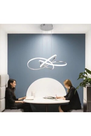 MNZ-A مصباح معلق حديثة طاقة أدّى الشنادل المفهوم المنتج الضوء الأبيض الكروم LED الشنادل الراقي4 - burenze