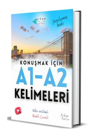 MNZ-A1 - A2 كلمات للكلام الإنجليزي (كتاب دروس الفيديو) - Erkan Önler Yayınları