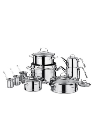 MNZ-A1702 ستيما 15 قطعة فولاذ المعدة المعدة - Korkmaz