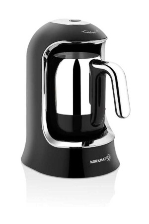 MNZ-A860-07 كروم 400 وات 4 كوبات كوب كافي مشينة سوداء - Korkmaz