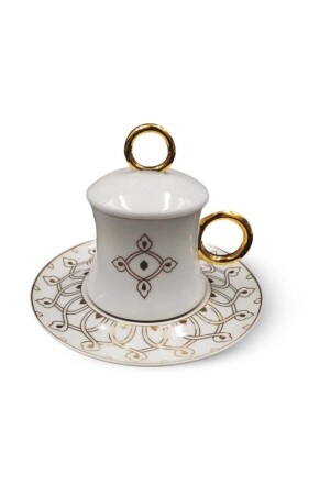 MNZ-A8637 مجموعة حرية من 6 كوبات قهوة مع قذائف - KORKMAZ